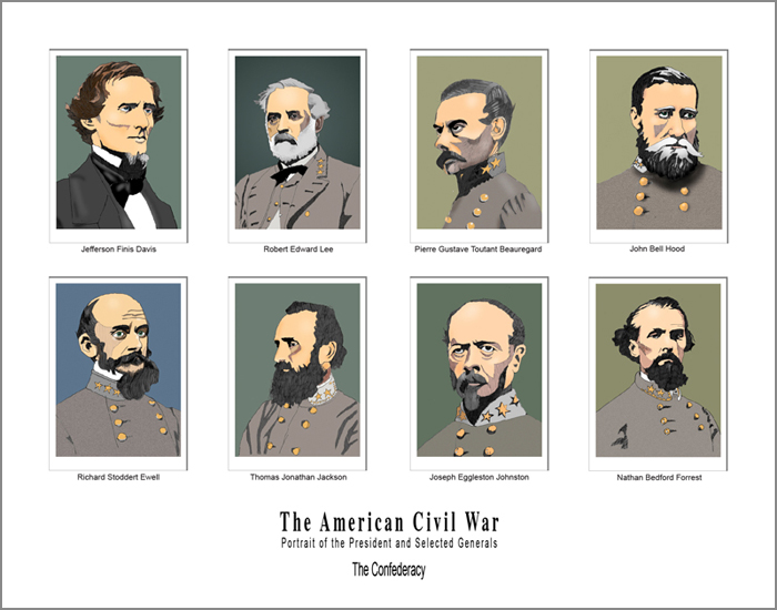 Civil War Confederacy group poster